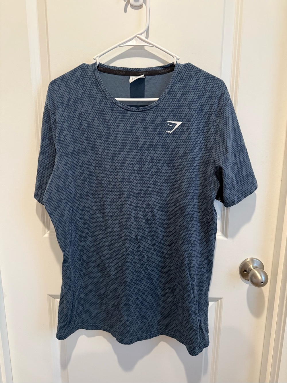 Gymshark Men's Blue Performance Tee Size Large